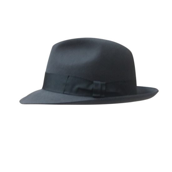 Avio blue felt hat by Antica Cappelleria Troncarelli