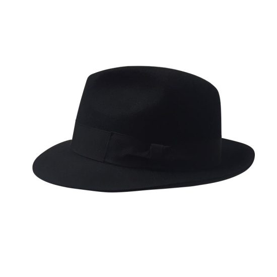 Black felt hat by Antica Cappelleria Troncarelli