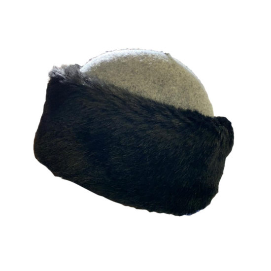 Antica Cappelleria Troncarelli – Marzi donna cappello con pelliccia ecologica lana e pelliccia eco