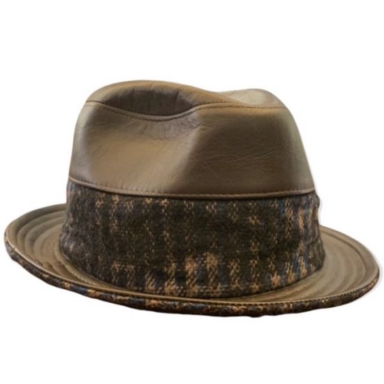 antica cappelleria troncarelli roma cappello in pelle e lana 2