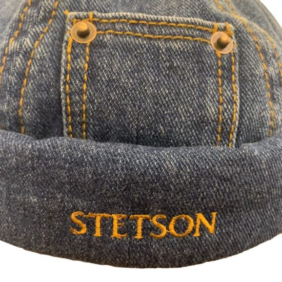 Cappelli Troncarelli Roma - Cappello Docker Blue Denim by Stetson-dettaglio