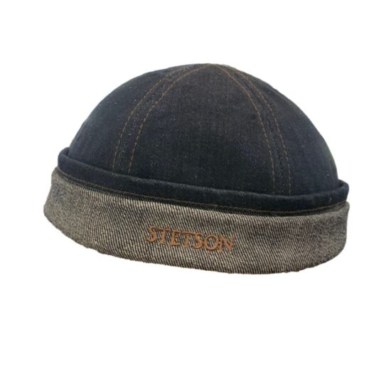 Cappelli Troncarelli Roma - Cappello Docker Denim by Stetson-laterale