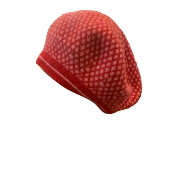 Cappelli Troncarelli Roma - Basco Fantasia Lana by Seeberger-rosso