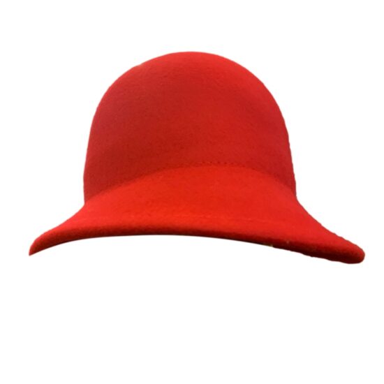 Cappelli Troncarelli Roma - Cappello Cloche Lana by Seeberger-frontale rosso