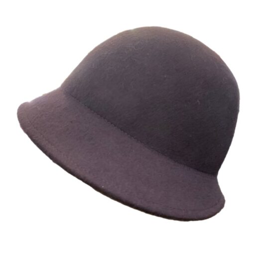 Cappelli Troncarelli Roma - Cappello Cloche Lana by Seeberger-laterale purple