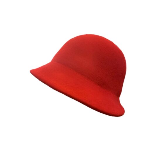 Cappelli Troncarelli Roma - Cappello Cloche Lana by Seeberger-laterale rosso