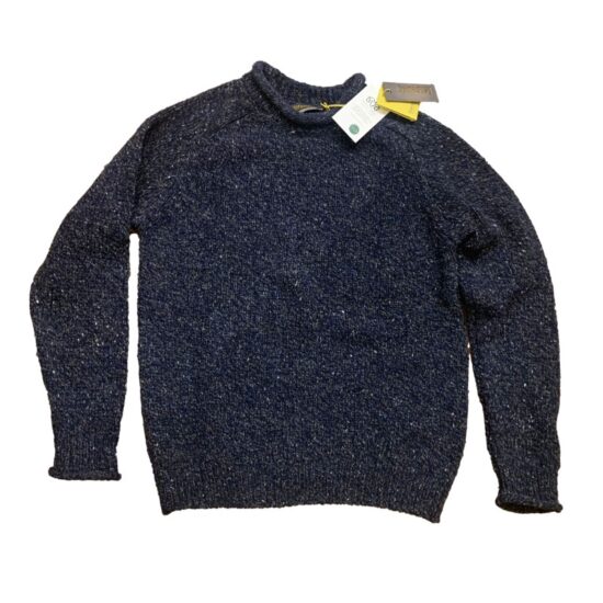 Cappelli Troncarelli Roma - Roller Neck Jumper by Fisherman out of Ireland-navy