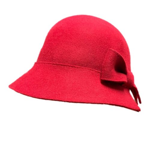 Cappelli Troncarelli Roma - Cappello Cloche Lana by Seeberger-lat.rosso