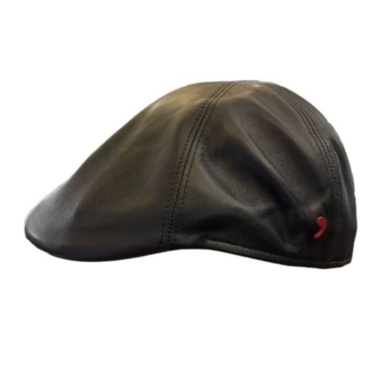Cappelli Troncarelli Roma - Coppola in Pelle Polo by Alfonso D’Este-nero