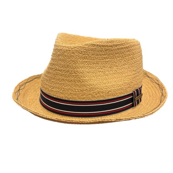 Cappelli Troncarelli Roma - Cappello Raffia Terracina Trilby by Stetson-frontale