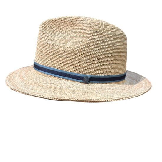 Cappelli Troncarelli Roma - Cappello Raffia Crochet Argentina by Borsalino-laterale