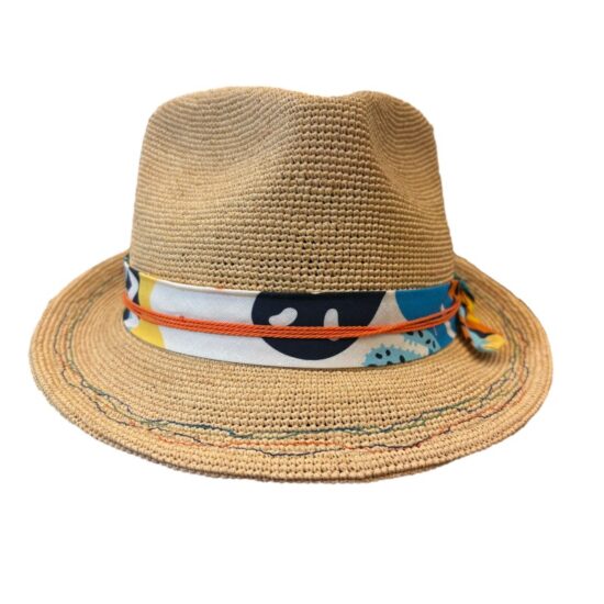 Cappelli Troncarelli Roma - Cappello Player Raffia Festival by Stetson-frontale